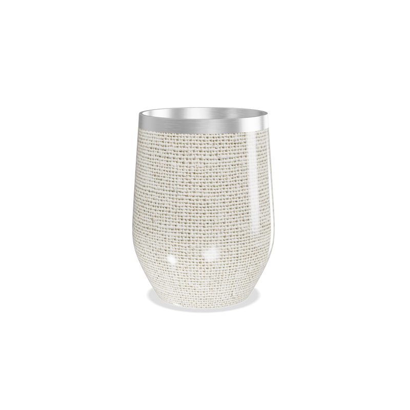 Copo Térmico Slim - Linho Bege Aço Inox