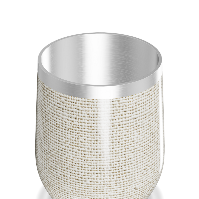 Copo Térmico Slim - Linho Bege Aço Inox