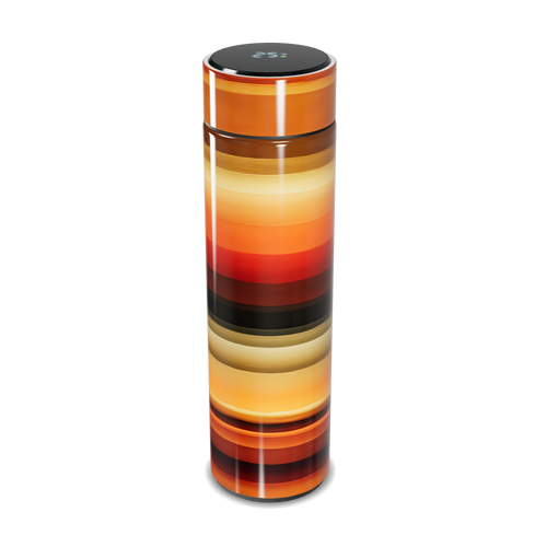 Garrafa Térmica Touch - Com Listras Coloridas