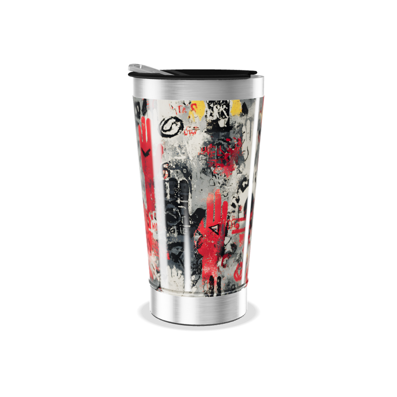 Copo Térmico - Estampa Mãos Coloridas