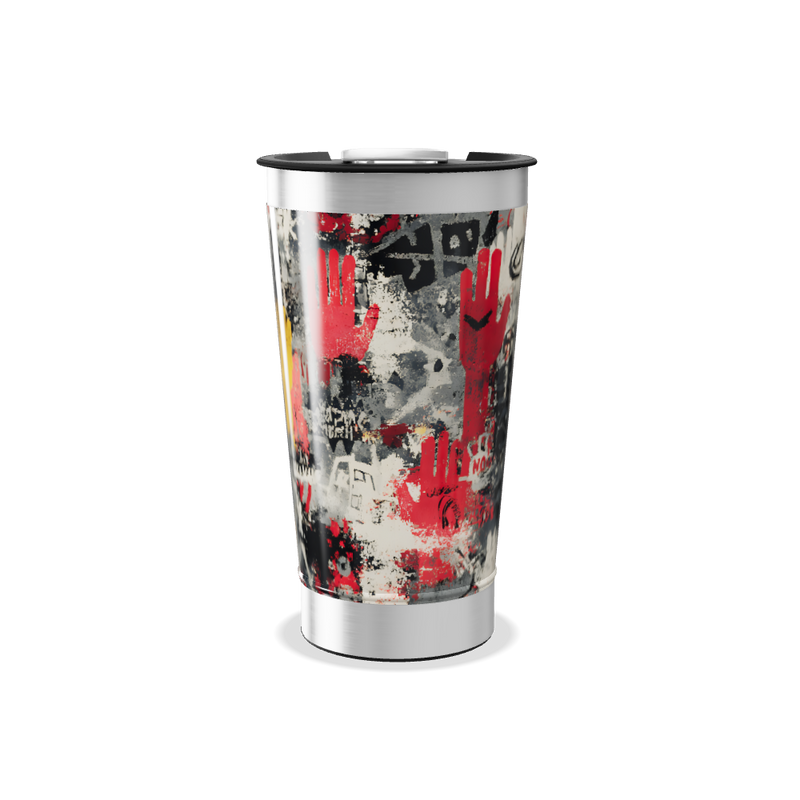 Copo Térmico - Estampa Mãos Coloridas