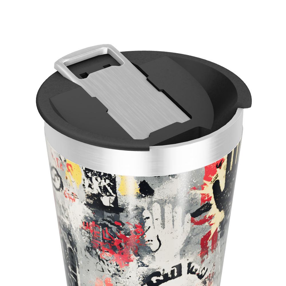 Copo Térmico - Estampa Mãos Coloridas