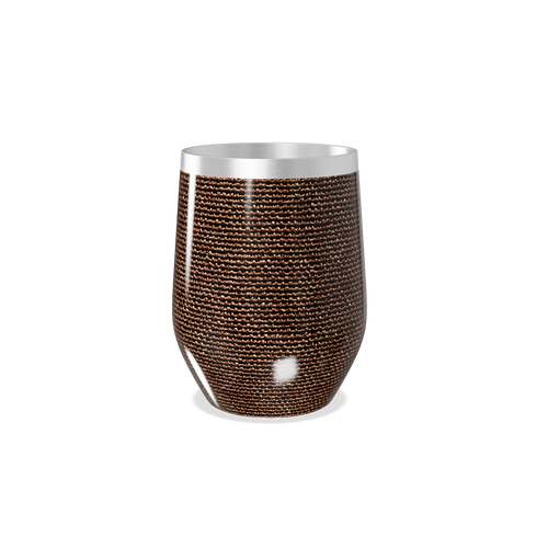 Copo Térmico Slim - Marrom Texturizado Aço