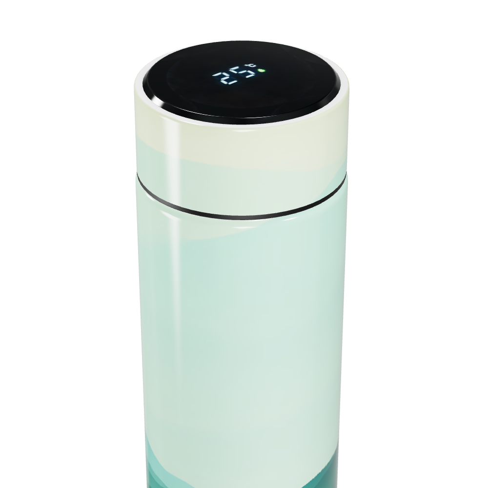 Garrafa Térmica Touch - Verde Água Digital