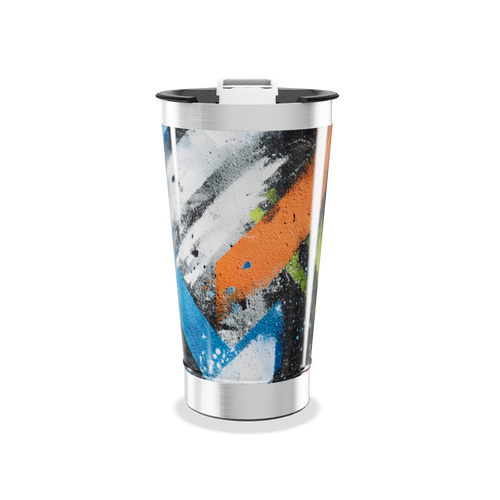 Copo Térmico - Arte Abstrata Colorido