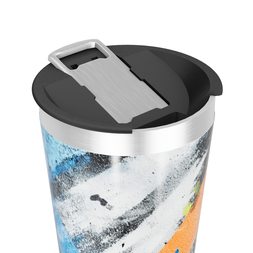 Copo Térmico - Arte Abstrata Colorido