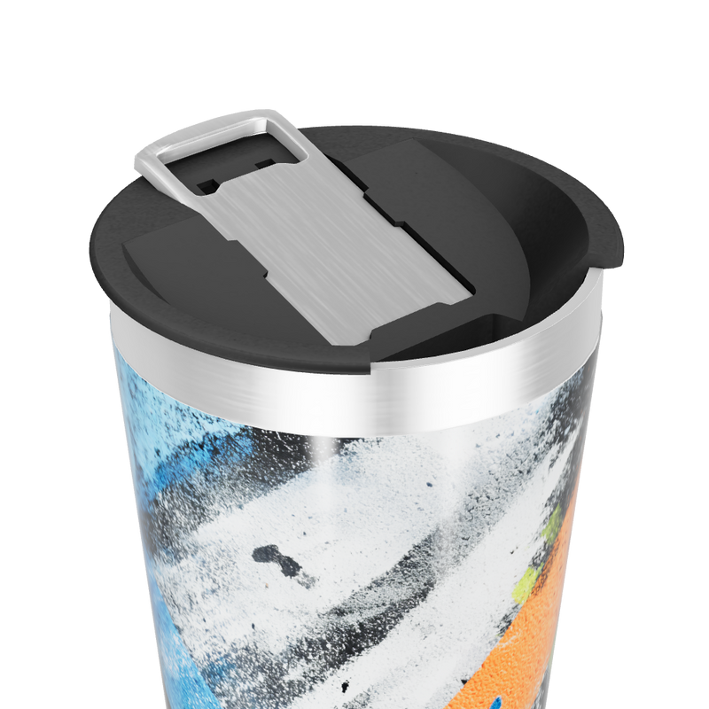 Copo Térmico - Arte Abstrata Colorido