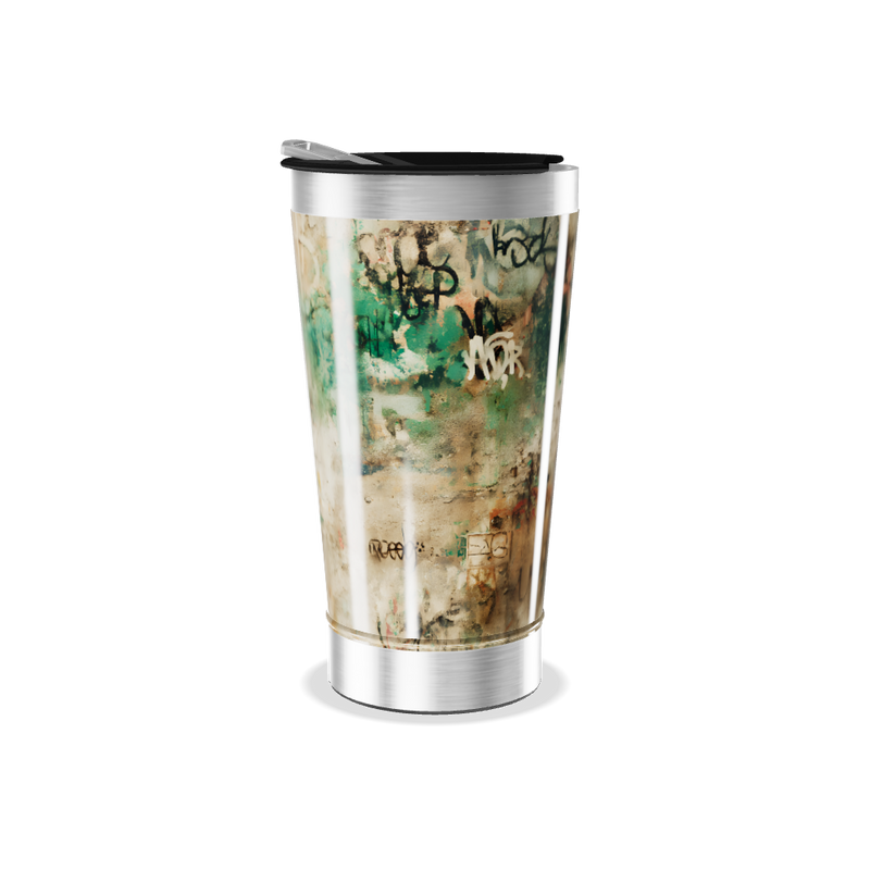 Copo Térmico - Estampa Abstrata Colorida