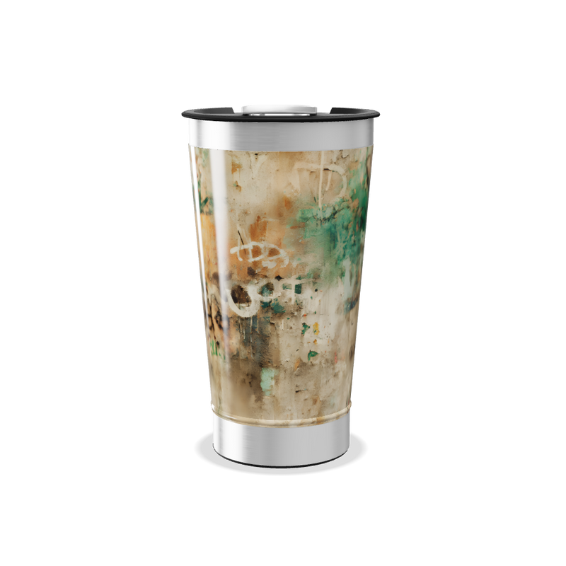 Copo Térmico - Estampa Abstrata Colorida