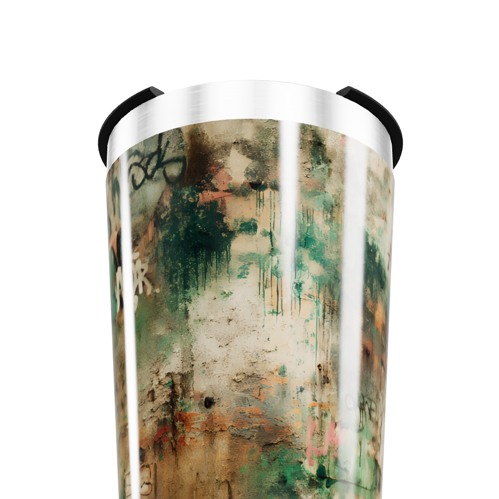 Copo Térmico - Estampa Abstrata Colorida