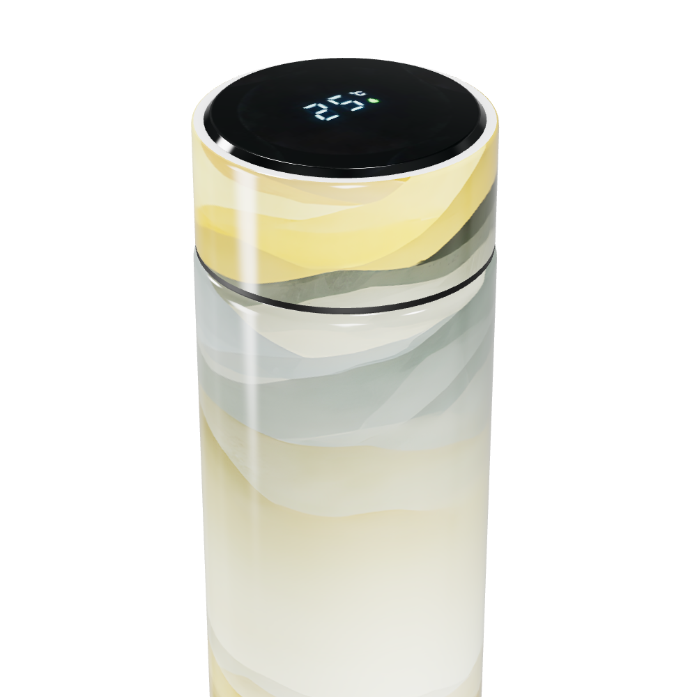 Garrafa Térmica Touch - Estampa Montanhas Coloridas