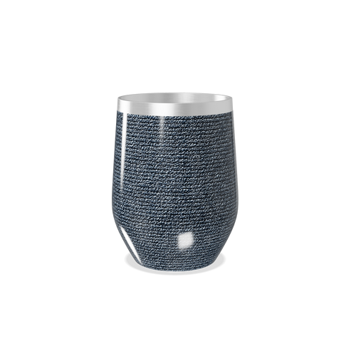 Copo Térmico Slim - Textura Azul Aço Inox