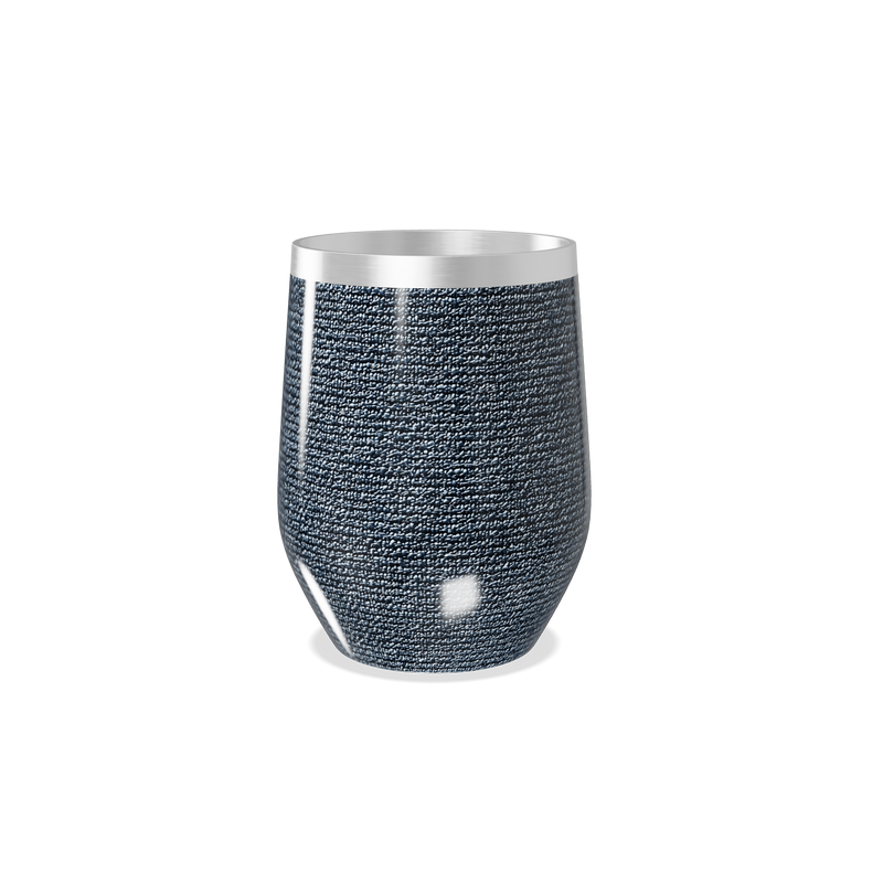 Copo Térmico Slim - Textura Azul Aço Inox