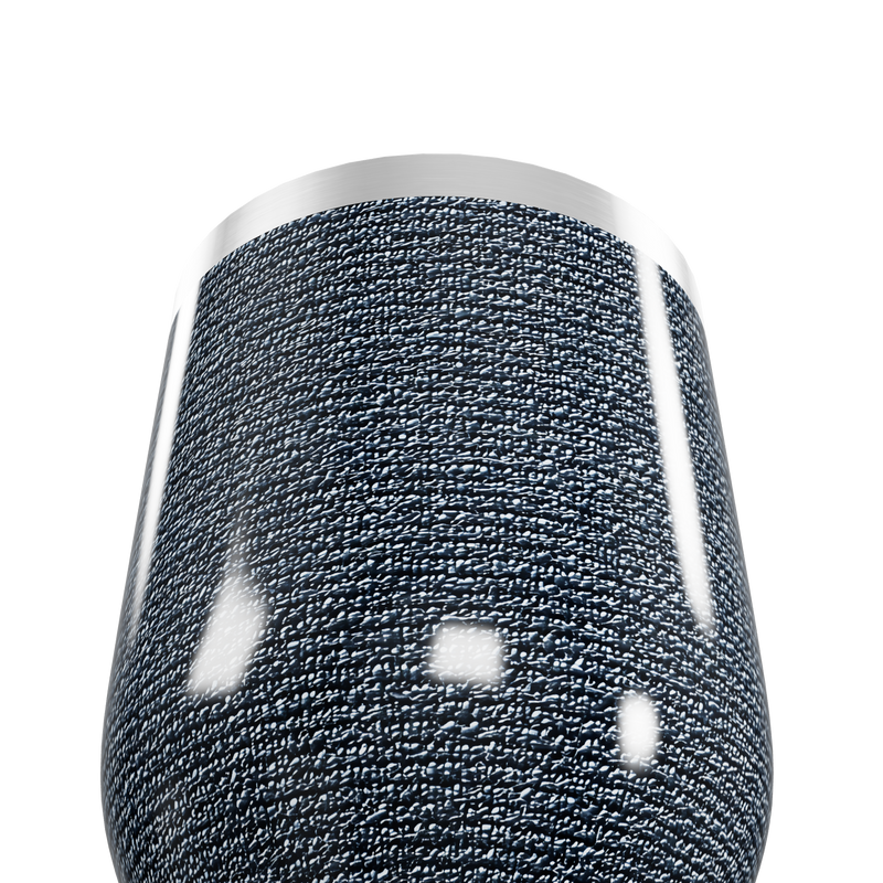 Copo Térmico Slim - Textura Azul Aço Inox