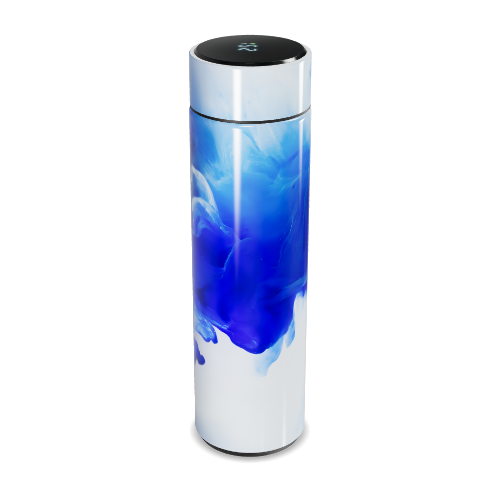 Garrafa Térmica Touch - Azul Marmorizada