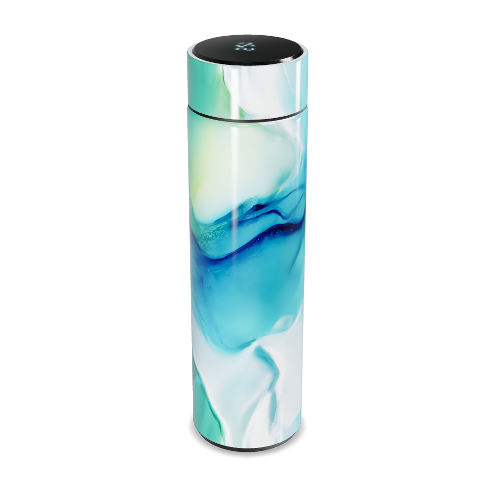 Garrafa Térmica Touch - Azul Marmorizada