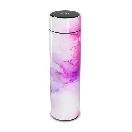 Garrafa Térmica Touch - Design Floral Rosa