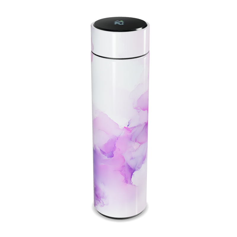 Garrafa Térmica Touch - Design Floral Rosa