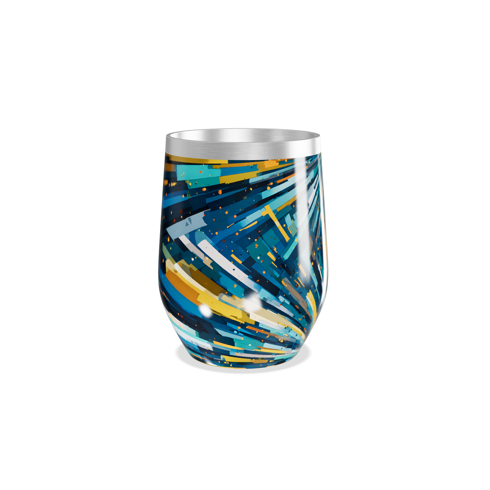 Copo Térmico Slim - Estampa Colorida Aço Inox