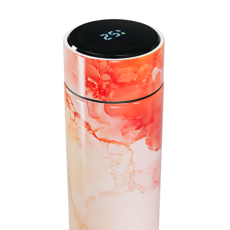 Garrafa Térmica Touch - Estampa Abstrata Colorida