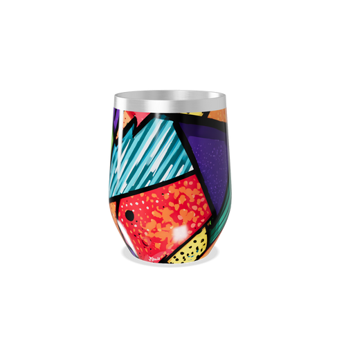 Copo Térmico Slim - Estampa Colorida Abstrata