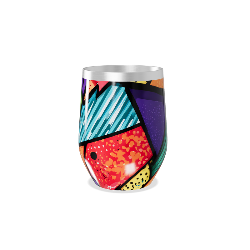 Copo Térmico Slim - Estampa Colorida Abstrata