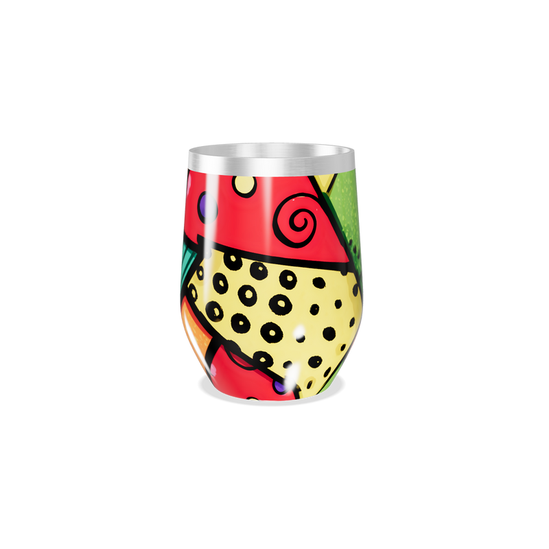 Copo Térmico Slim - Estampa Colorida Abstrata