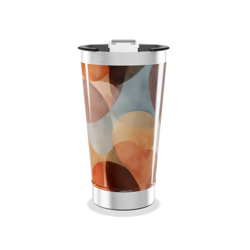 Copo Térmico - Estampa Abstrata Colorida