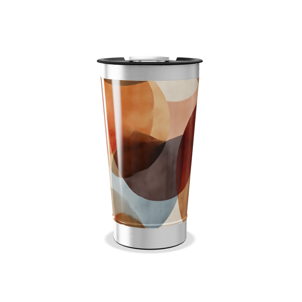Copo Térmico - Estampa Abstrata Colorida