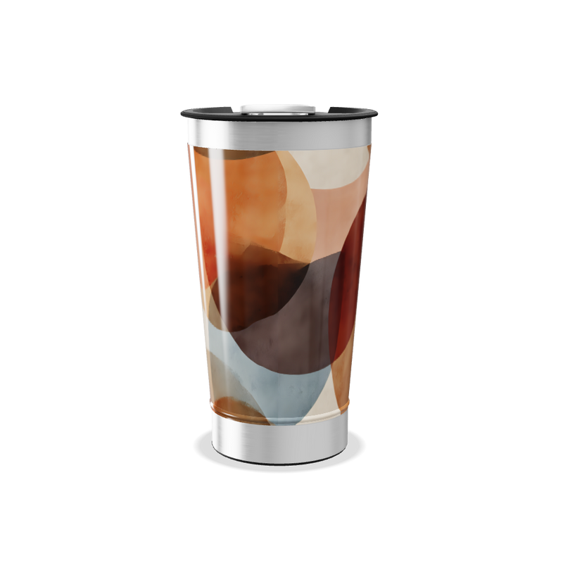 Copo Térmico - Estampa Abstrata Colorida