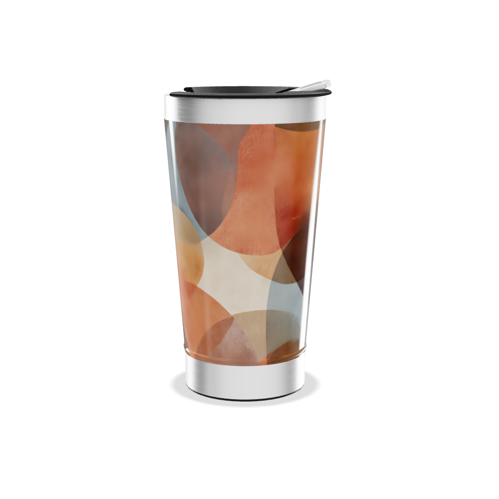Copo Térmico - Estampa Abstrata Colorida