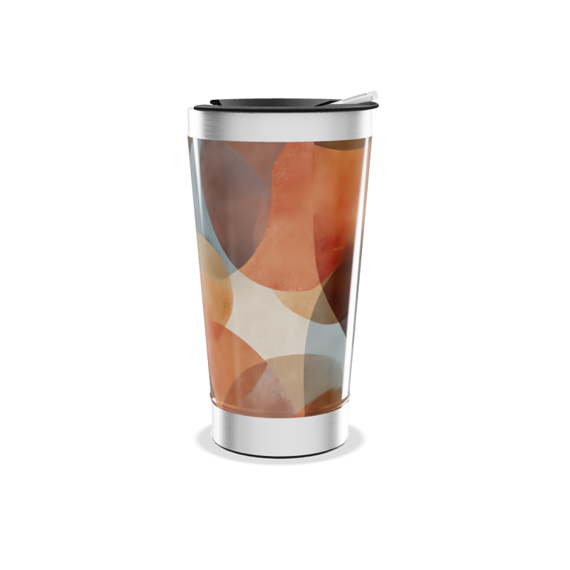 Copo Térmico - Estampa Abstrata Colorida