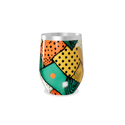 Copo Térmico Slim - Estampado Colorido Aço Inox