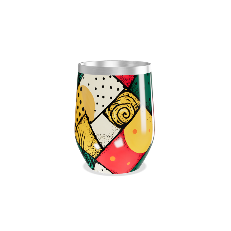 Copo Térmico Slim - Estampado Colorido Aço Inox