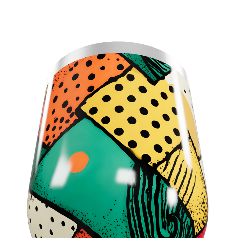 Copo Térmico Slim - Estampado Colorido Aço Inox