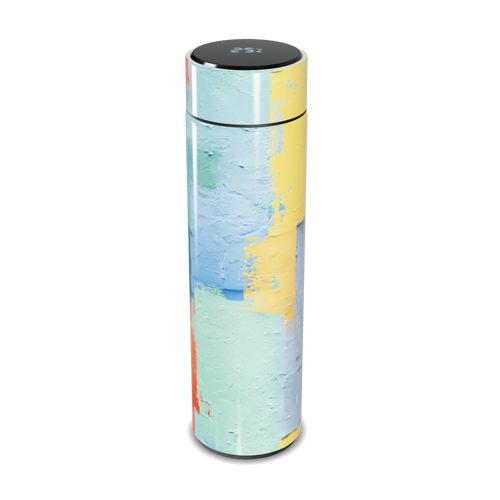 Garrafa Térmica Touch - Estampa Abstrata Colorida