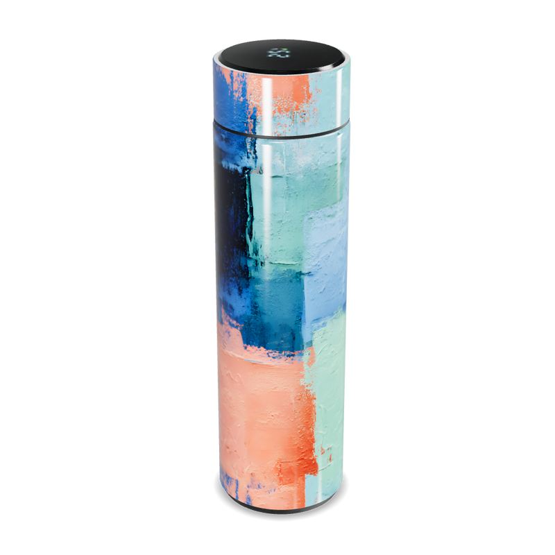 Garrafa Térmica Touch - Estampa Abstrata Colorida