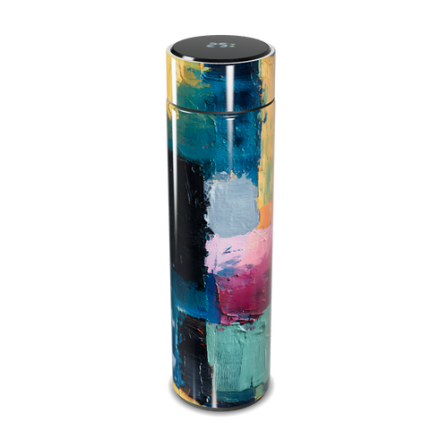 Garrafa Térmica Touch - Design Artístico Colorido
