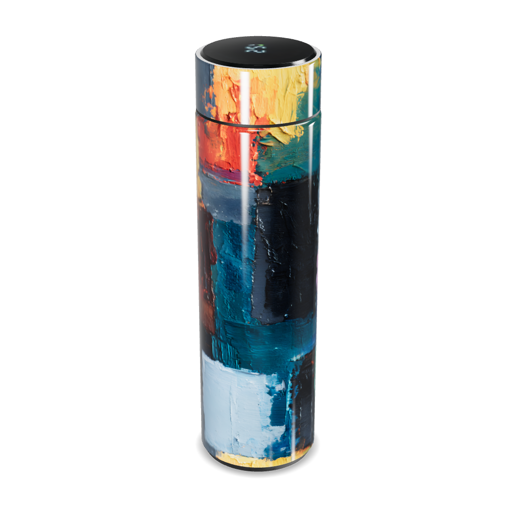 Garrafa Térmica Touch - Design Artístico Colorido