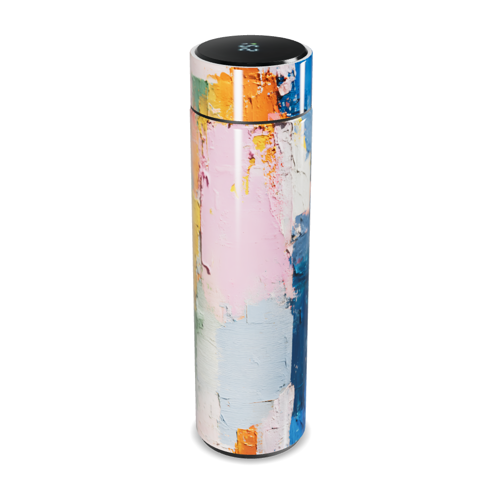 Garrafa Térmica Touch - Arte Abstrata Colorida