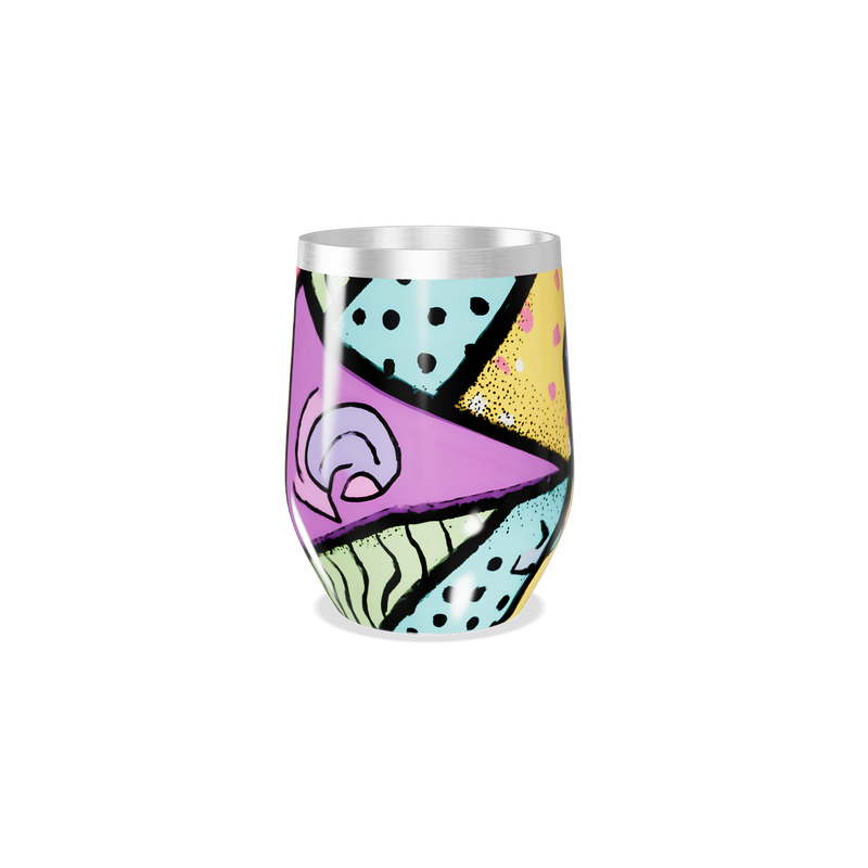 Copo Térmico Slim - Estampa Colorida Abstrata