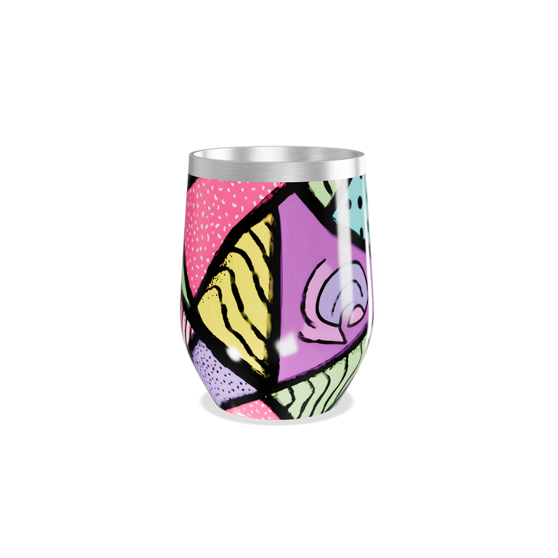 Copo Térmico Slim - Estampa Colorida Abstrata