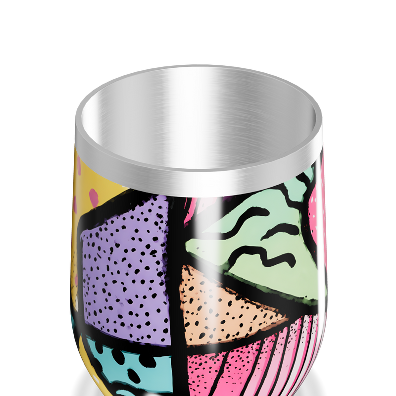 Copo Térmico Slim - Estampa Colorida Abstrata