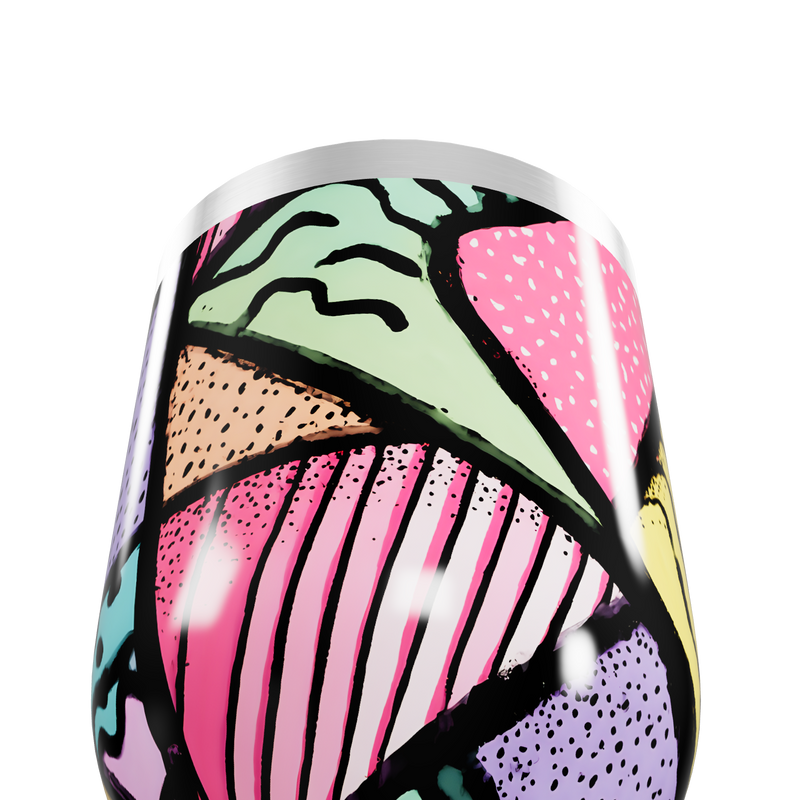 Copo Térmico Slim - Estampa Colorida Abstrata