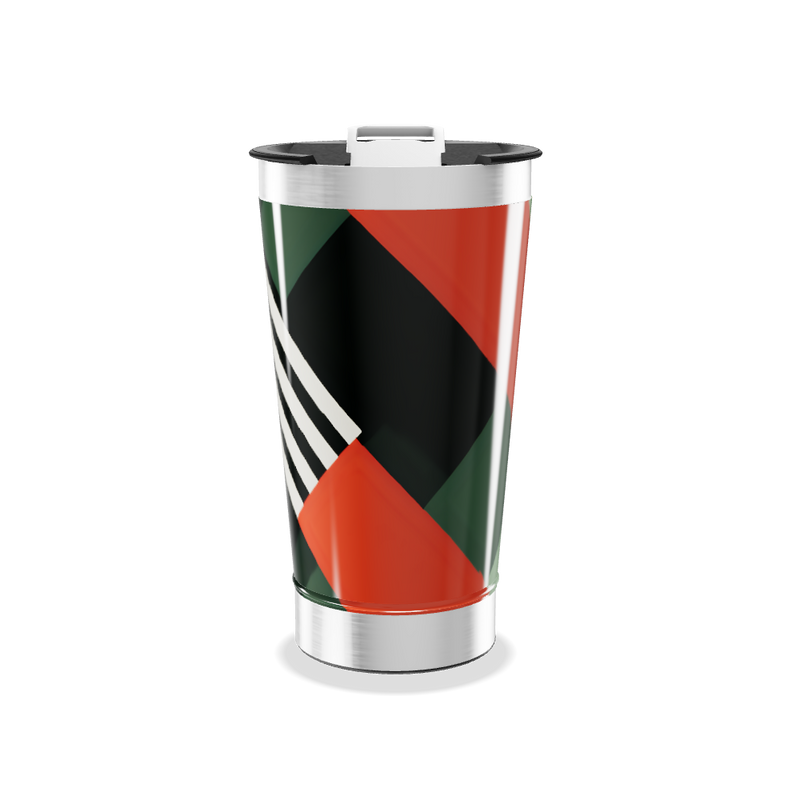 Copo Térmico - Geométrico Colorido Inox