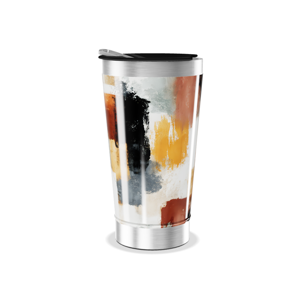 Copo Térmico - Estampa Abstrata Colorida