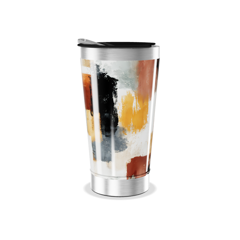 Copo Térmico - Estampa Abstrata Colorida