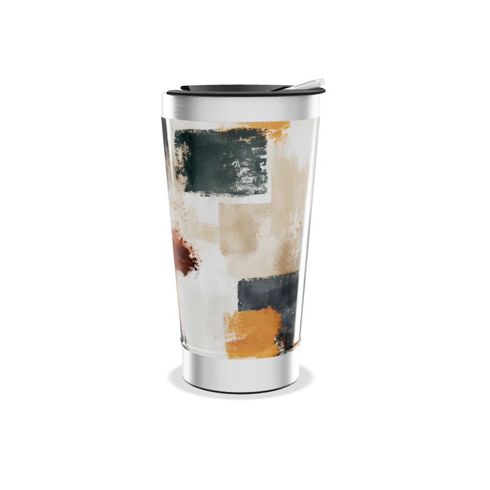 Copo Térmico - Estampa Abstrata Colorida