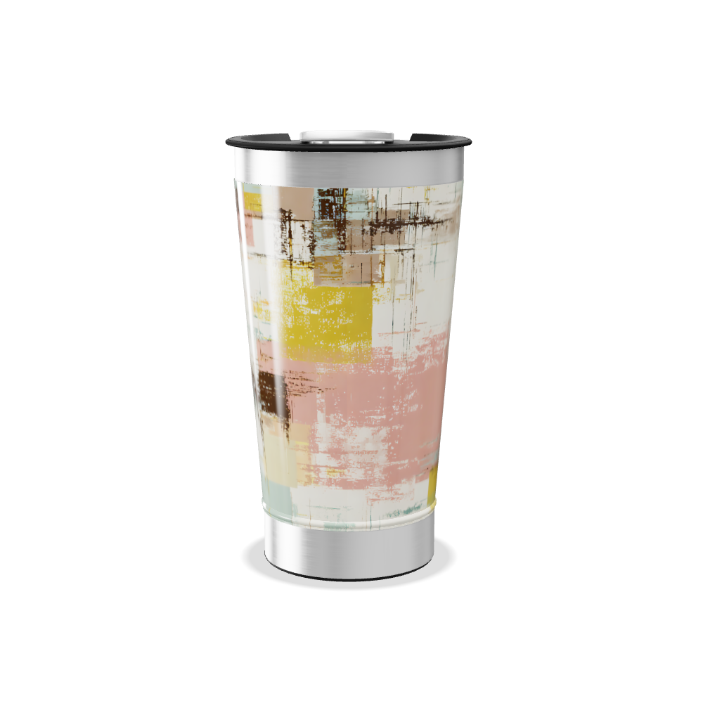 Copo Térmico - Estampa Abstrata Multicolorida