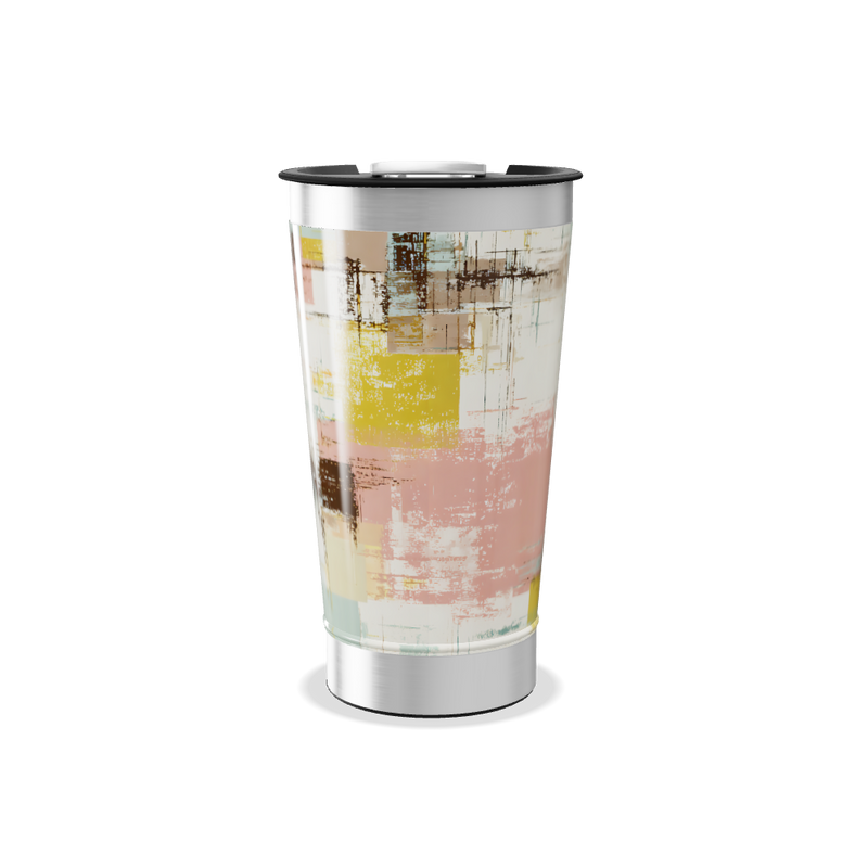 Copo Térmico - Estampa Abstrata Multicolorida